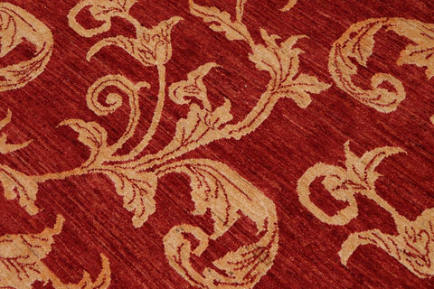 handmade Transitional Design Rust Tan Hand Knotted RECTANGLE 100% WOOL area rug 9X12