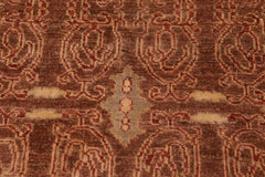 handmade Transitional Kafkaz Brown Rust Hand Knotted RECTANGLE 100% WOOL area rug 9X12