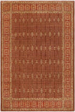 handmade Transitional Kafkaz Brown Rust Hand Knotted RECTANGLE 100% WOOL area rug 9 x 12