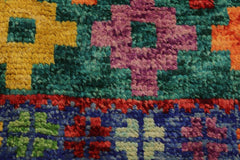 handmade Modern Balouchi Green Blue Hand Knotted RECTANGLE 100% WOOL area rug 5x7