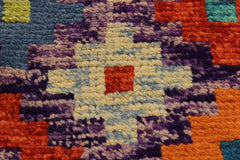 handmade Modern Balouchi Purple Rust Hand Knotted RECTANGLE 100% WOOL area rug 3x5