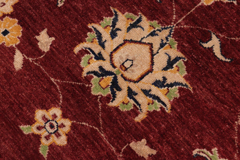 handmade Traditional Kafkaz Red Blue Hand Knotted RECTANGLE 100% WOOL area rug 9x12
