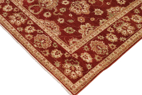 handmade Traditional Kafkaz Rust Beige Hand Knotted RECTANGLE 100% WOOL area rug 9x12