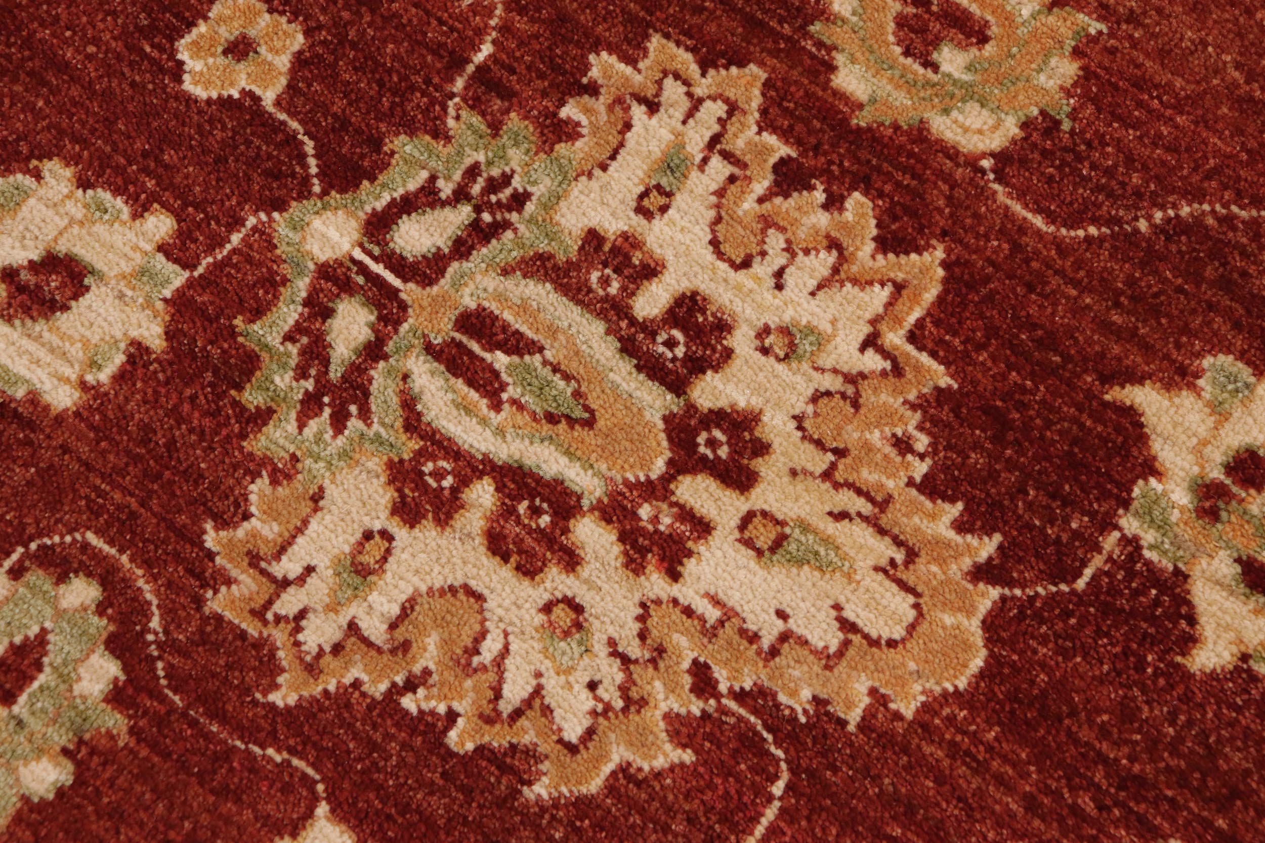 handmade Traditional Kafkaz Rust Beige Hand Knotted RECTANGLE 100% WOOL area rug 9x12