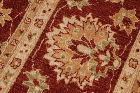 handmade Traditional Kafkaz Rust Beige Hand Knotted RECTANGLE 100% WOOL area rug 9x12
