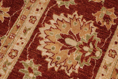 handmade Traditional Kafkaz Rust Beige Hand Knotted RECTANGLE 100% WOOL area rug 9X12