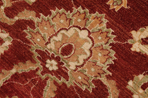 handmade Traditional Kafkaz Rust Beige Hand Knotted RECTANGLE 100% WOOL area rug 9x12