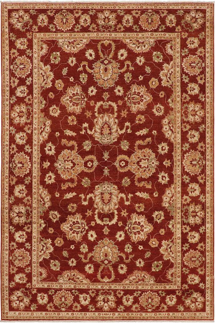 handmade Traditional Kafkaz Rust Beige Hand Knotted RECTANGLE 100% WOOL area rug 9X12