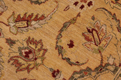 handmade Traditional Kafkaz Lt. Gold Green Hand Knotted RECTANGLE 100% WOOL area rug 9X11