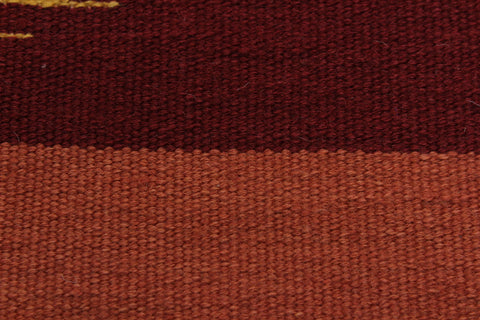 handmade Modern Kilim Gold Blue Hand-Woven RECTANGLE 100% WOOL area rug 6x9