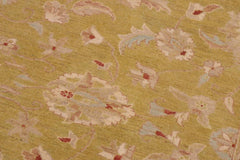 handmade Traditional Kafkaz Lt. Green Taupe Hand Knotted RECTANGLE 100% WOOL area rug 9X12