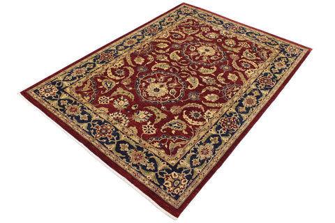 handmade Traditional Kafkaz Red Blue Hand Knotted RECTANGLE 100% WOOL area rug 9x12
