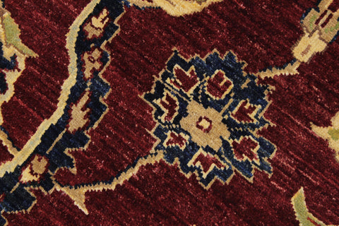handmade Traditional Kafkaz Red Blue Hand Knotted RECTANGLE 100% WOOL area rug 9x12