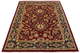 handmade Traditional Kafkaz Red Blue Hand Knotted RECTANGLE 100% WOOL area rug 9 x 12