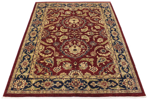 handmade Traditional Kafkaz Red Blue Hand Knotted RECTANGLE 100% WOOL area rug 9x12