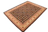handmade Transitional Kafkaz Brown Beige Hand Knotted RECTANGLE 100% WOOL area rug 9 x 12