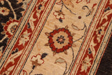 handmade Transitional Kafkaz Brown Beige Hand Knotted RECTANGLE 100% WOOL area rug 9 x 12