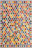 Eclectic Balochi Anabel Beige/Blue Wool Rug - 4'10'' x 6'6''