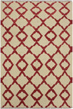 Flat Weave Kilim Antique Navaho Vintage handmade Modern Kilim Beige Red Hand-Woven Rectangle 100% Wool Area Rug 4x6 
