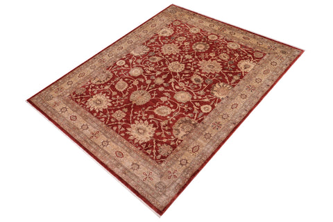 handmade Traditional Kafkaz Rust Tan Hand Knotted RECTANGLE 100% WOOL area rug 9x12