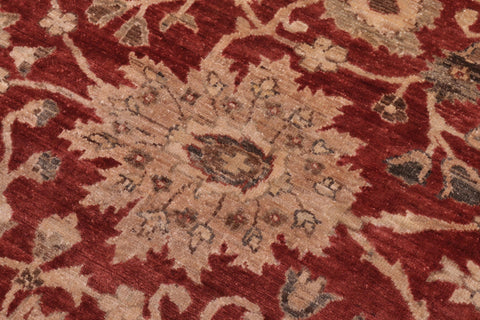 handmade Traditional Kafkaz Rust Tan Hand Knotted RECTANGLE 100% WOOL area rug 9x12