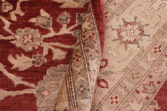 handmade Traditional Kafkaz Rust Tan Hand Knotted RECTANGLE 100% WOOL area rug 9X12