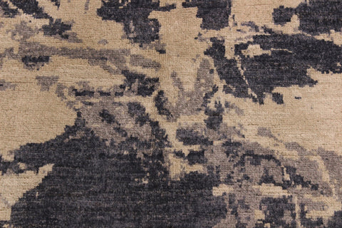 handmade Modern Kafkaz Gray Ivory Hand Knotted RECTANGLE 100% WOOL area rug 4' x 6'
