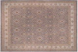 Oriental Ziegler Antonia Gray/Ivory Hand-Knotted Wool Rug - 11'10'' x 14'7''