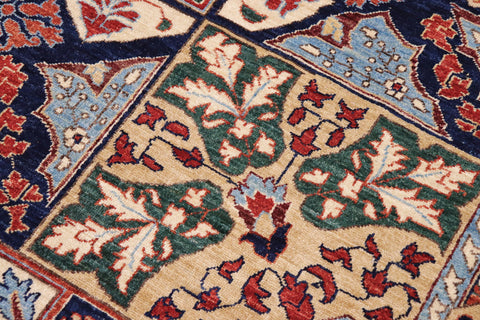 handmade Geometric Mamluk Drk. Blue Rust Hand Knotted RECTANGLE 100% WOOL area rug 9 x 12