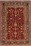 Eclectic Ziegler Lola Red/Blue Wool Rug - 10'1'' x 12'11''