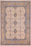 handmade Traditional Kafkaz Ivory Gray Hand Knotted RECTANGLE 100% WOOL area rug 9 x 11
