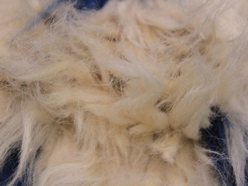 handmade Modern Moroccan Blue Ivory Hand Knotted RECTANGLE 100% WOOL area rug 8x10