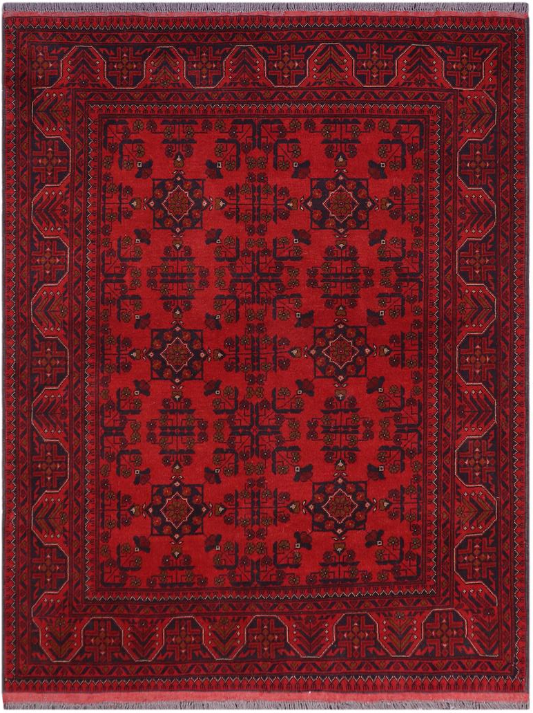 Tribal Biljik Khal Mohammadi Ashleigh Wool Rug - 4'10''X6'4''