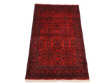 handmade Tribal Biljik Khal Mohammadi Drk. Red Black Hand Knotted RECTANGLE 100% WOOL area rug 4x6