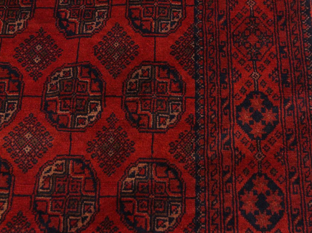 handmade Tribal Biljik Khal Mohammadi Drk. Red Black Hand Knotted RECTANGLE 100% WOOL area rug 4x6