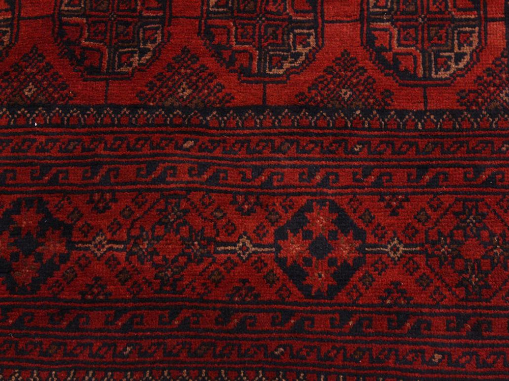 handmade Tribal Biljik Khal Mohammadi Drk. Red Black Hand Knotted RECTANGLE 100% WOOL area rug 4x6