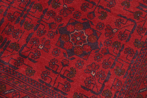 handmade Tribal Biljik Khal Mohammadi Red Blue Hand Knotted RECTANGLE 100% WOOL area rug 5x7