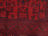 handmade Tribal Biljik Khal Mohammadi Red Blue Hand Knotted RECTANGLE 100% WOOL area rug 5x7