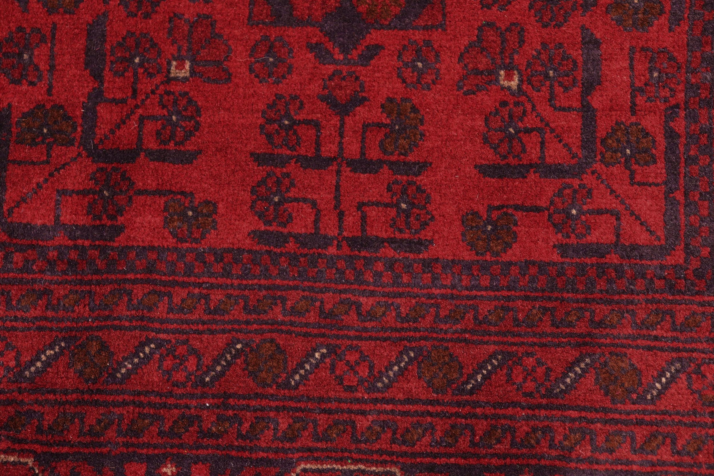 handmade Tribal Biljik Khal Mohammadi Red Blue Hand Knotted RECTANGLE 100% WOOL area rug 5x7