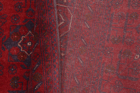handmade Tribal Biljik Khal Mohammadi Red Blue Hand Knotted RECTANGLE 100% WOOL area rug 5x7