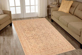 handmade Transitional Kafkaz Tan Brown Hand Knotted RECTANGLE 100% WOOL area rug 10 x 13