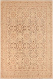 handmade Transitional Kafkaz Tan Brown Hand Knotted RECTANGLE 100% WOOL area rug 10 x 13