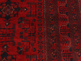 handmade Tribal Biljik Khal Mohammadi Drk. Red Black Hand Knotted RECTANGLE 100% WOOL area rug 6x8