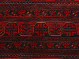 handmade Tribal Biljik Khal Mohammadi Drk. Red Black Hand Knotted RECTANGLE 100% WOOL area rug 6x8
