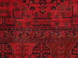 handmade Tribal Biljik Khal Mohammadi Red Black Hand Knotted RECTANGLE 100% WOOL area rug 5x6