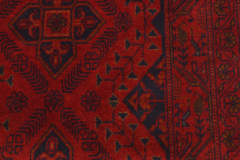 handmade Tribal Biljik Khal Mohammadi Dark Red Black Hand Knotted RUNNER 100% WOOL area rug 3 x 6