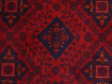 handmade Tribal Biljik Khal Mohammadi Red Blue Hand Knotted RECTANGLE 100% WOOL area rug 5x7
