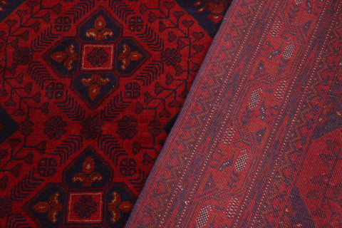 handmade Tribal Biljik Khal Mohammadi Red Blue Hand Knotted RECTANGLE 100% WOOL area rug 5x7