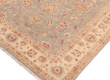handmade Traditional Kafkaz Gray Beige Hand Knotted RECTANGLE 100% WOOL area rug 7 x 11