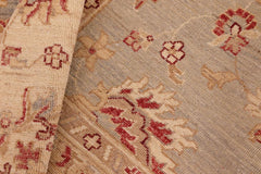 handmade Traditional Kafkaz Gray Beige Hand Knotted RECTANGLE 100% WOOL area rug 7X11